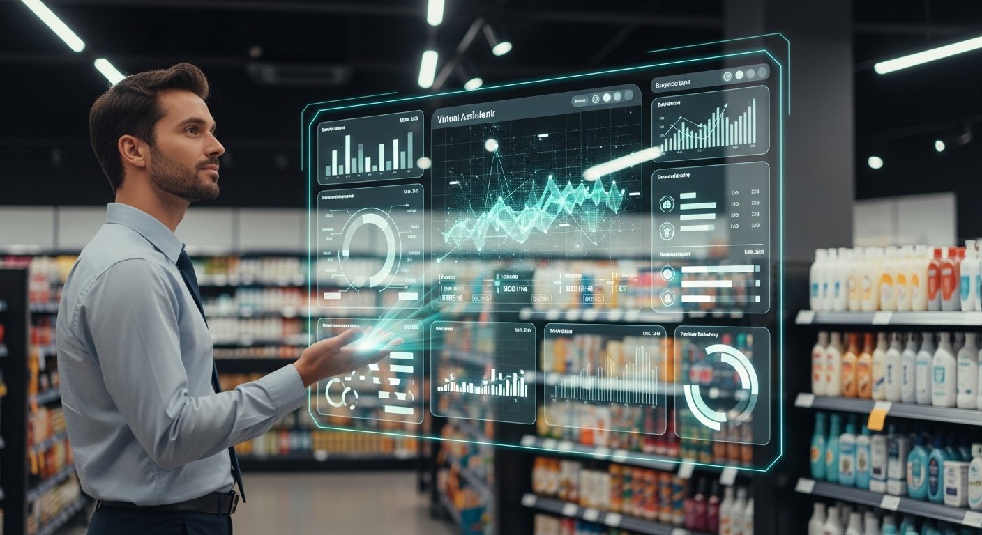 Enterprise store management virtual assistant managing ecommerce operations